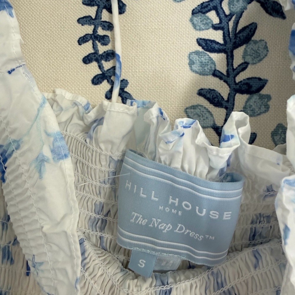 Hill House Blue Floral Midi Dress - Picture 4 of 4